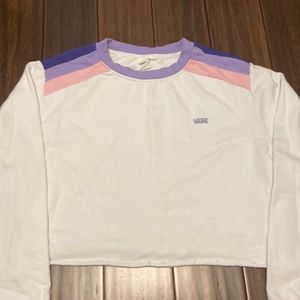 Vans cropped sweatshirt, size large NWOT